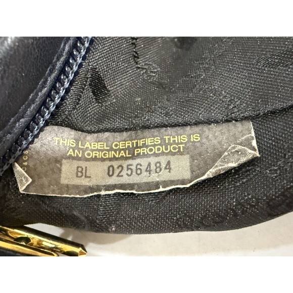 Vintage Paloma Picasso Black Leather Mini Shoulder Crossbody Handbag Gold Chain - Picture 7 of 16